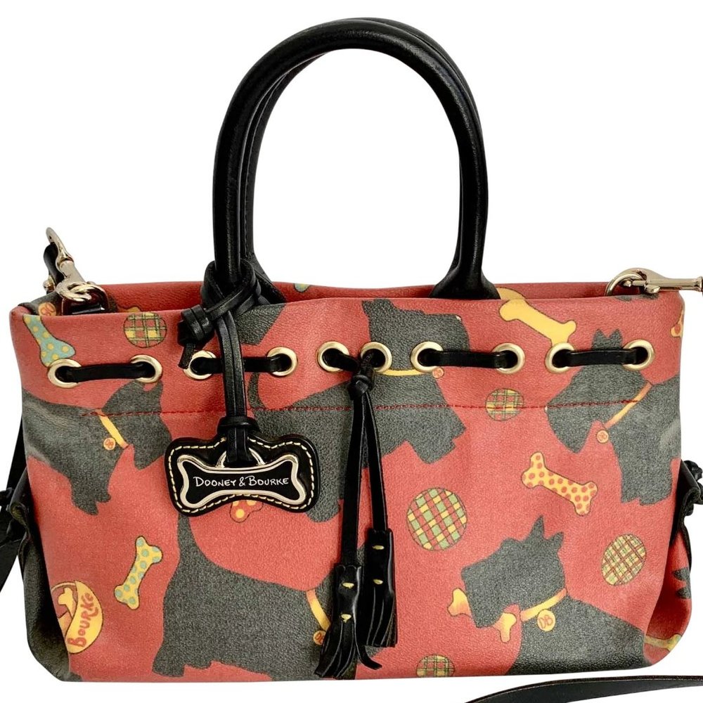 Dooney & Bourke Red Scottie Tassel Tote purse crossbody handbag/pocketbook—NWOT